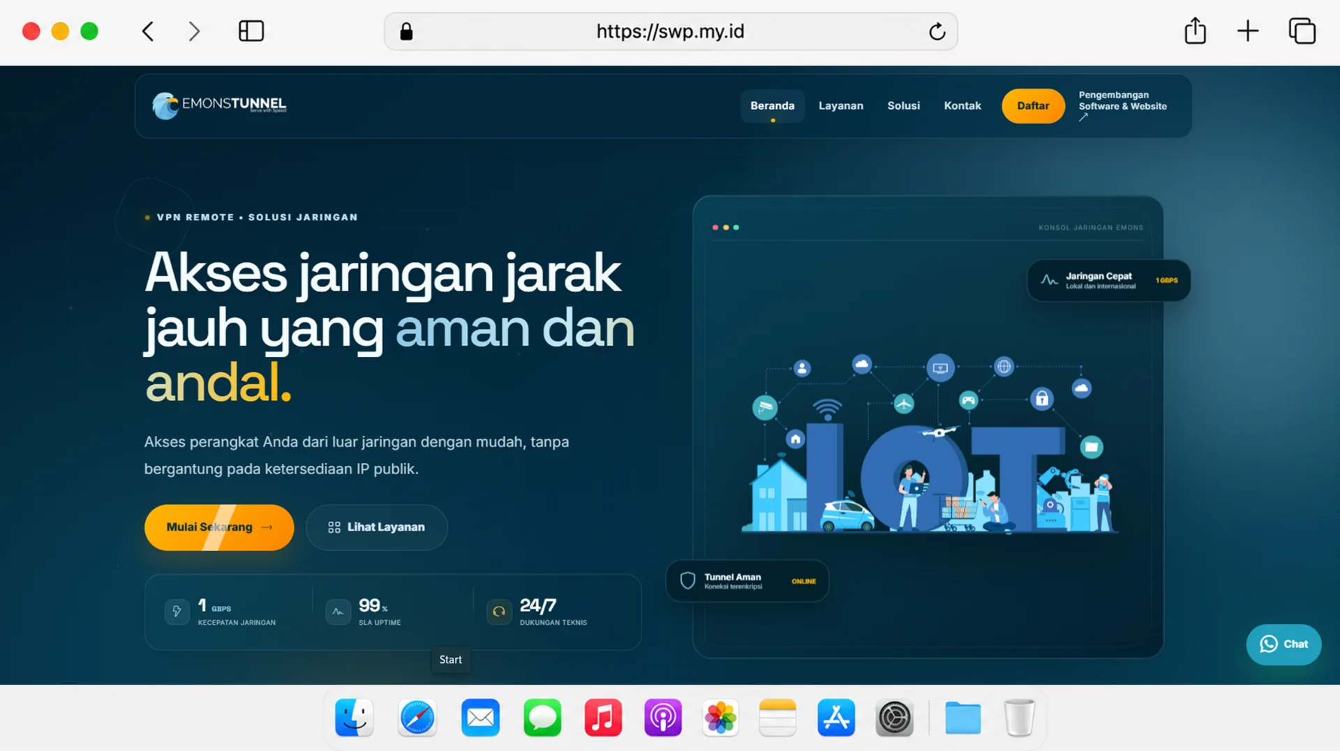 Preview of Emonstunnel Website